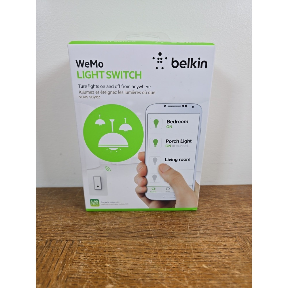 Belkin WeMo Smart Light Switch White Model F7C030FC - New In Box